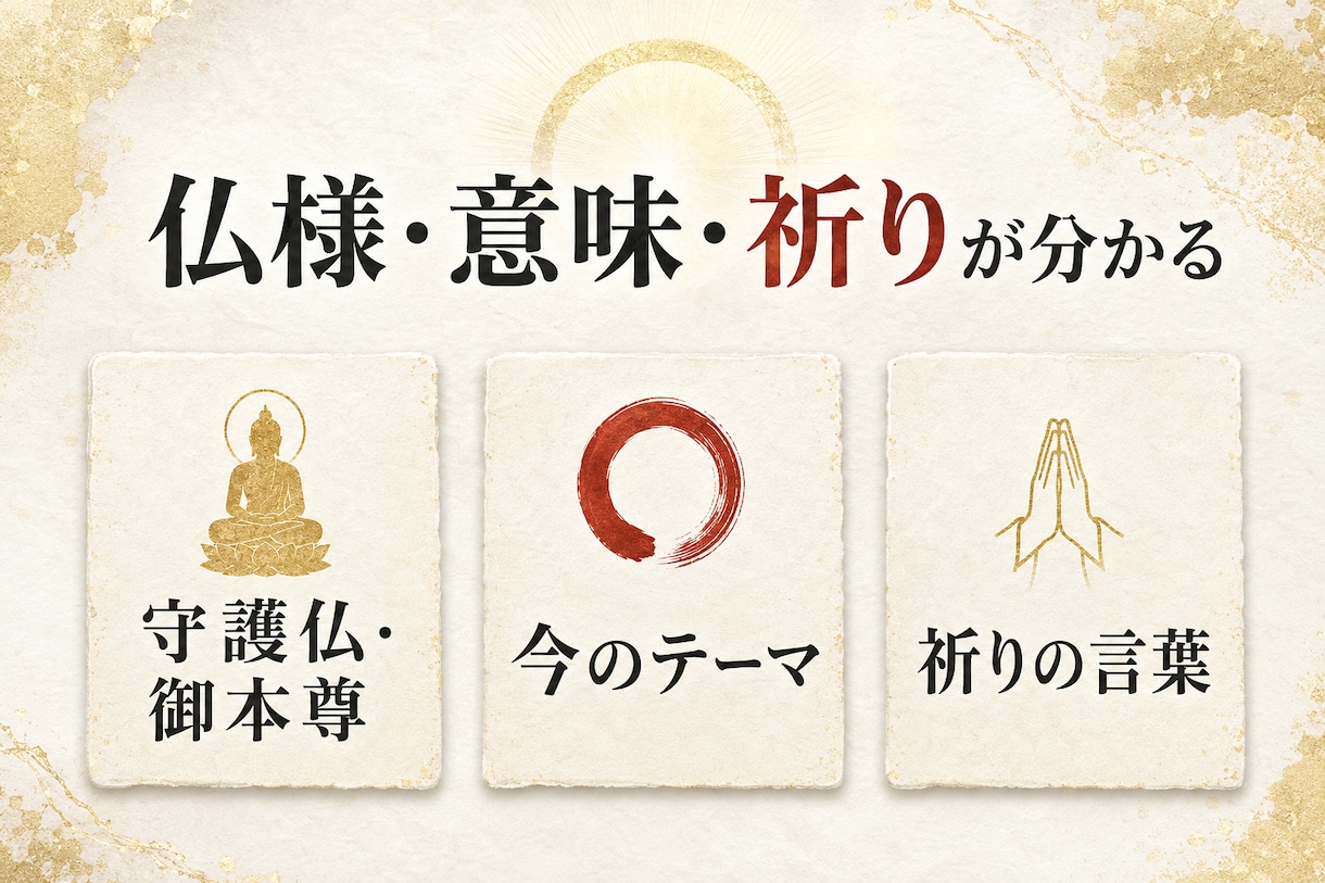 守護仏と御本尊を霊視でお伝えします ご縁の仏様と祈りの言葉を届けます イメージ4