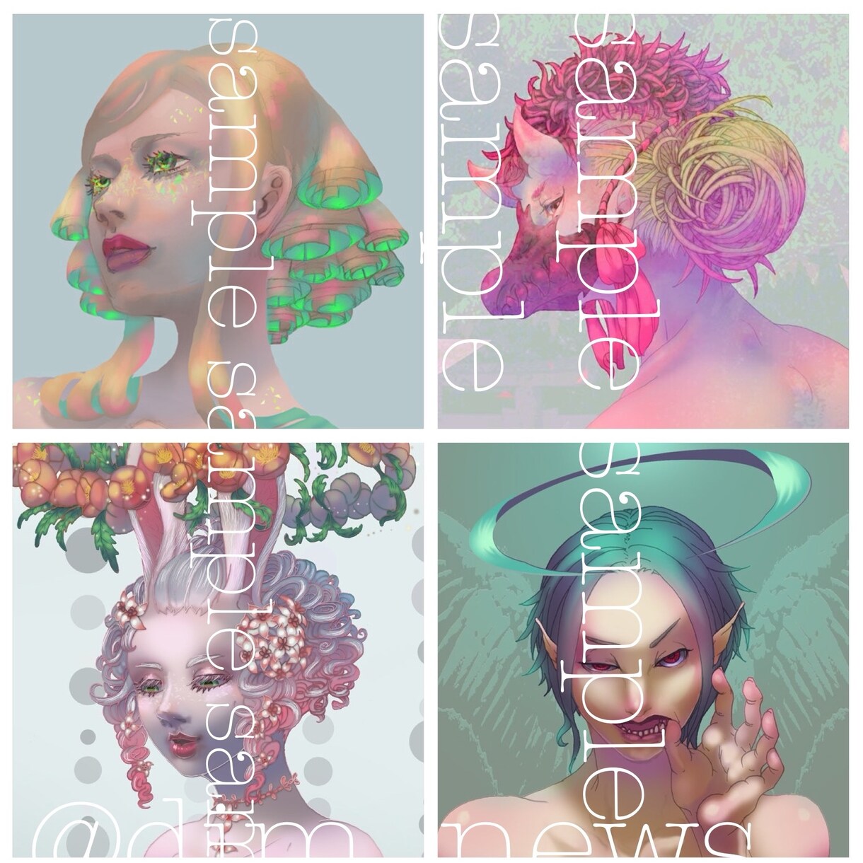 SNS用大人向け世界観のある厚塗りイラスト描きます 重厚感があり世界観のある大人向けの厚塗りイラスト制作します イメージ2