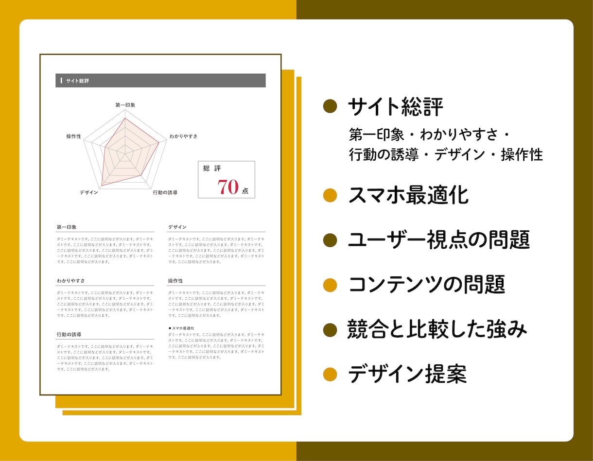 プロが本気でHP改善診断します 集客と信頼を高めるホームページデザインの改善提案 イメージ2