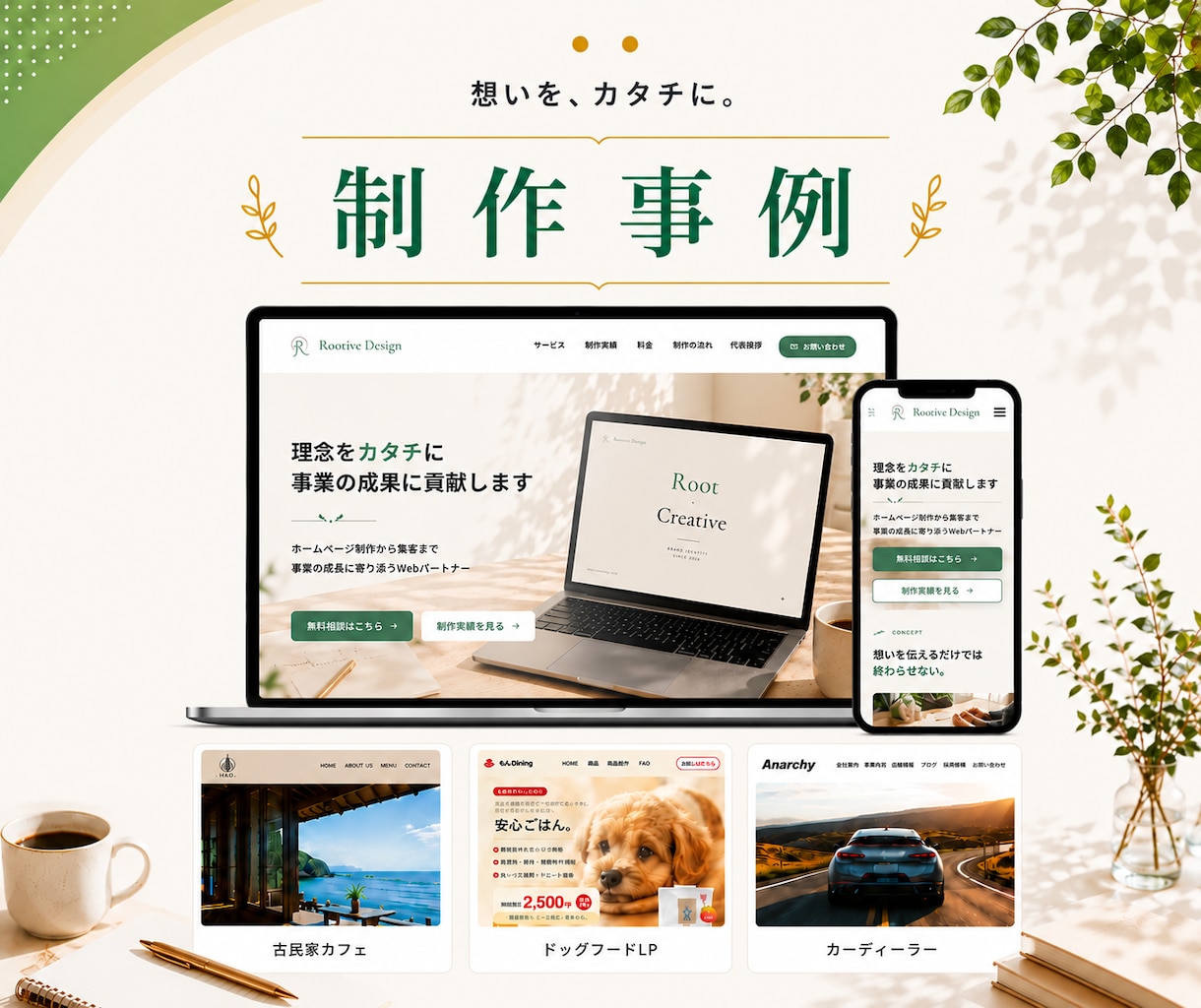 成果につながるホームページを制作します 初めての方も安心｜制作から公開後までサポート イメージ4