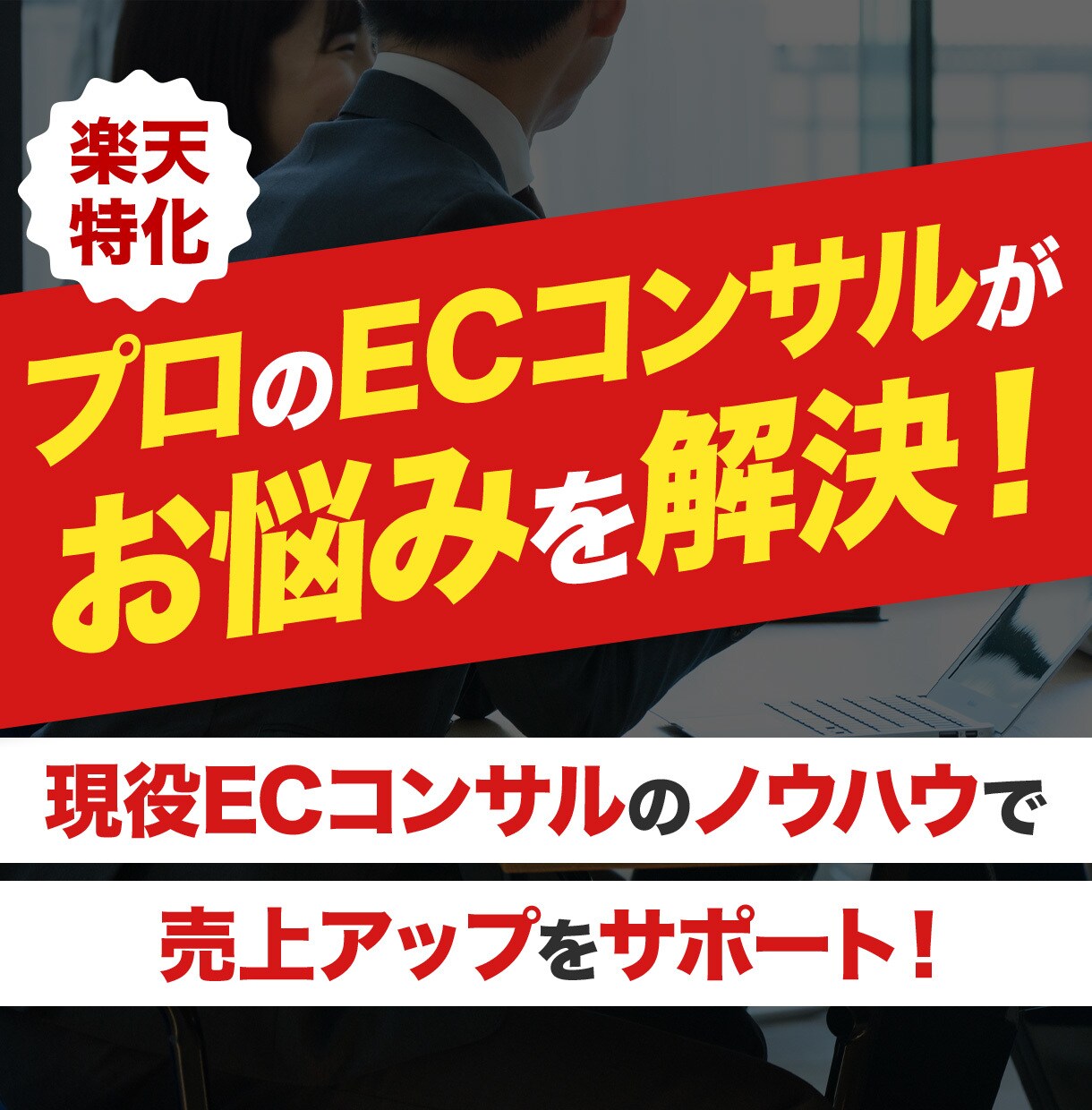 モールEC売上改善！プロが60分で解決します 楽天市場ECモールでのお悩み相談・改善点アドバイス・施策提案 イメージ1