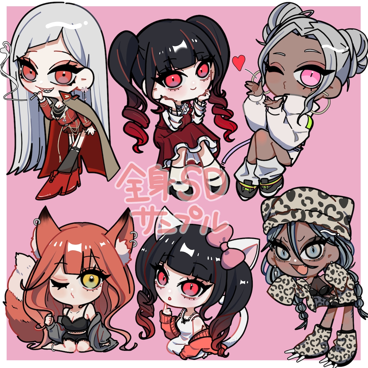 アニメーションも可能！配信用スタンプ作成します 可愛くて表情豊かな配信用スタンプやバッチ作成します！ イメージ8