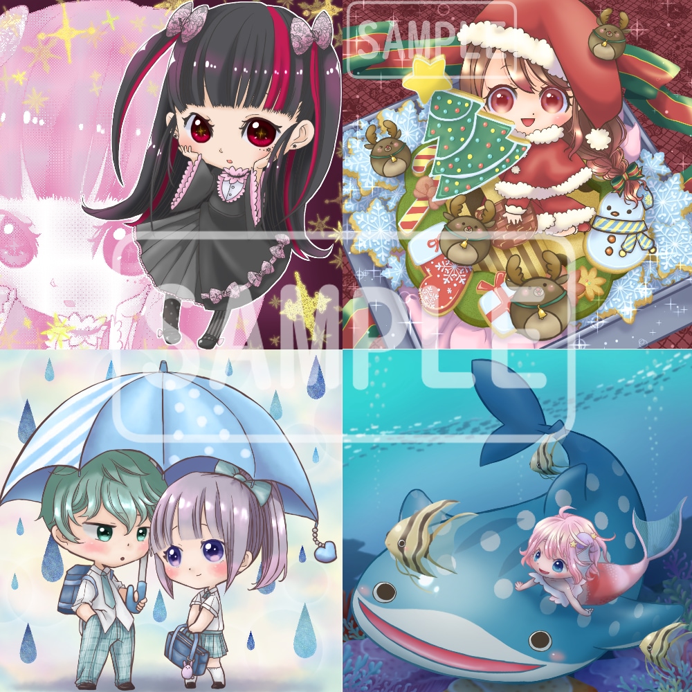 ふわかわなミニキャラのイラストを作成します 人物や動物のイラストで、SNS用アイコン、ヘッダーを作成！ イメージ8