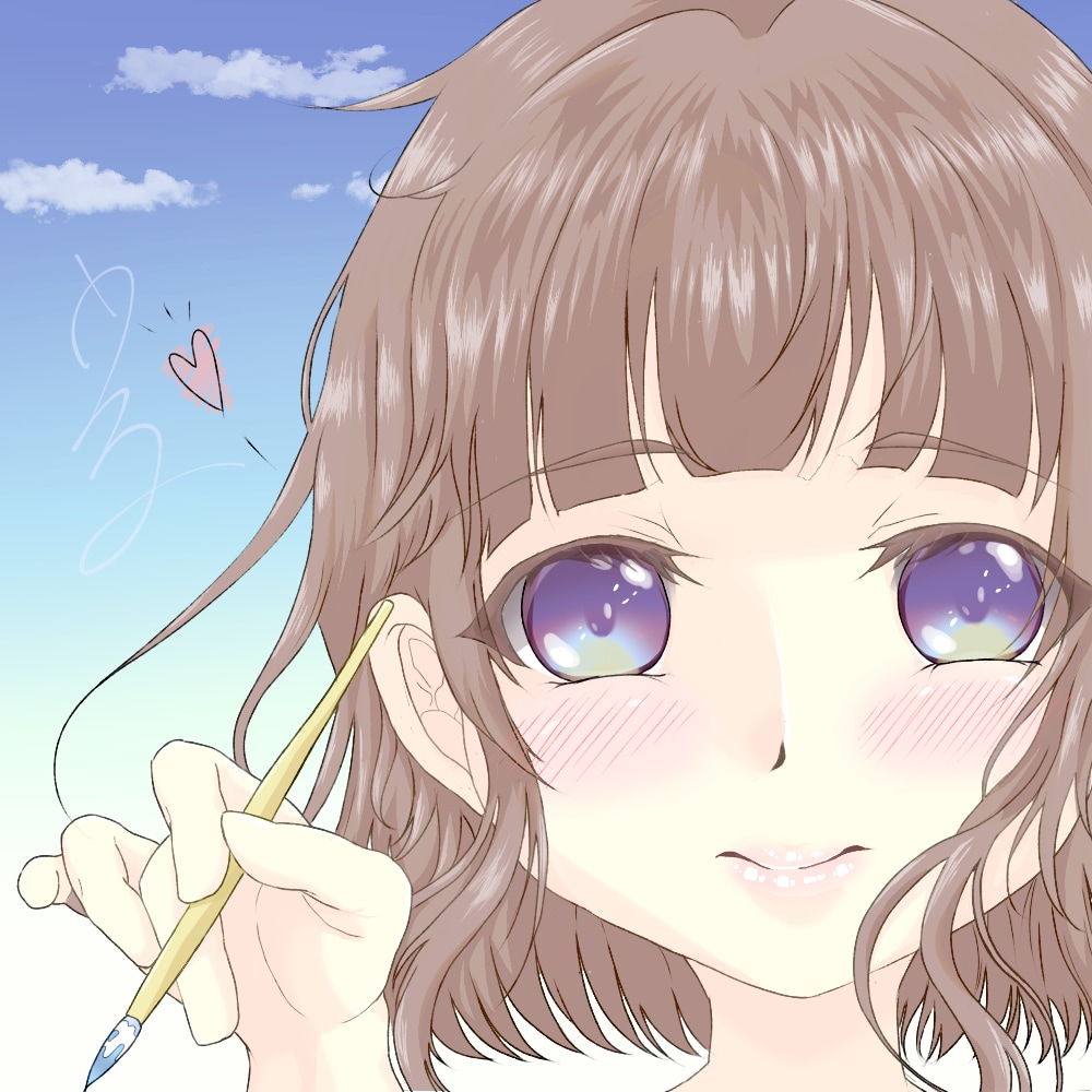 TwitterやYouTube用のアイコン描きます お肌モチモチ!瞳キラキラ!可愛い女の子を描くのが得意です♪ イメージ1