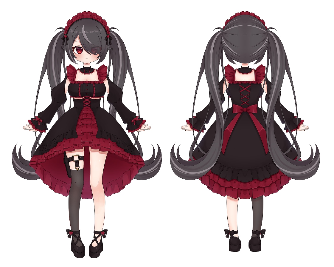 VTuber向け衣装デザインを制作します 実績作りのため先着3件まで5000円で受付中！ イメージ2