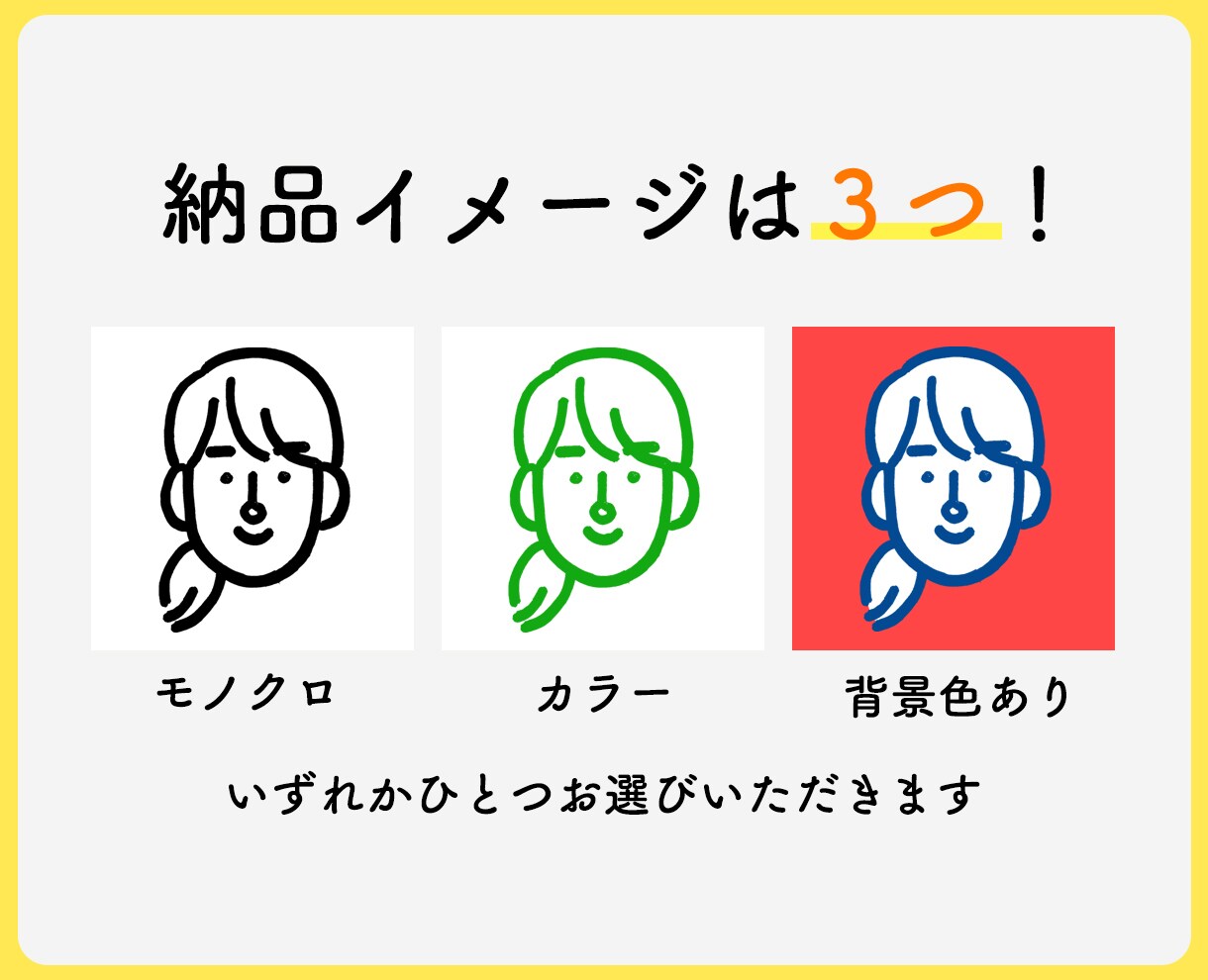 マーカー仕上げの似顔絵描きます ｜手書きならではの暖かさ、ぼってりした印象です イメージ4