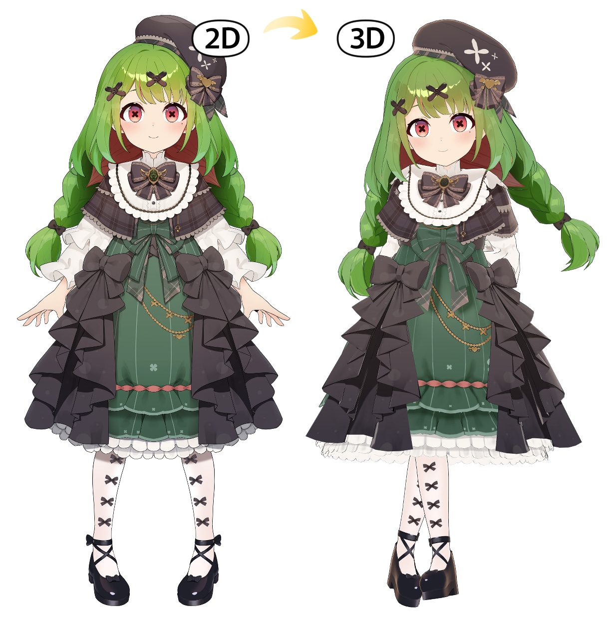 イラスト完全再現！3Dキャラクター制作いたします 実績多数、ヒアリング重視、販売後のサポートもいたします イメージ4