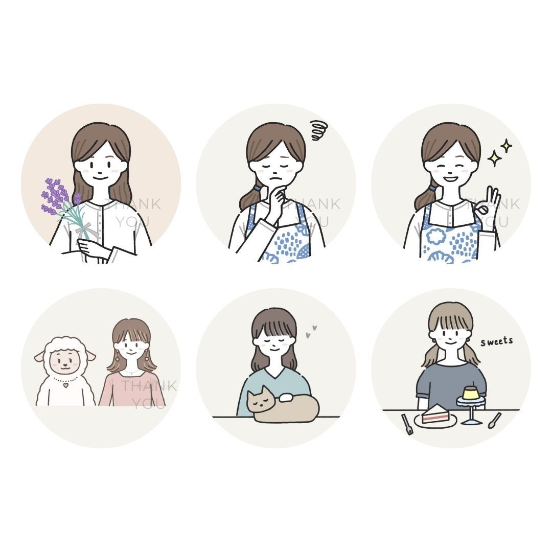 SNSやブログに！シンプルかわいいアイコン描きます 親しみやすい印象に仕上げます♪ イメージ5