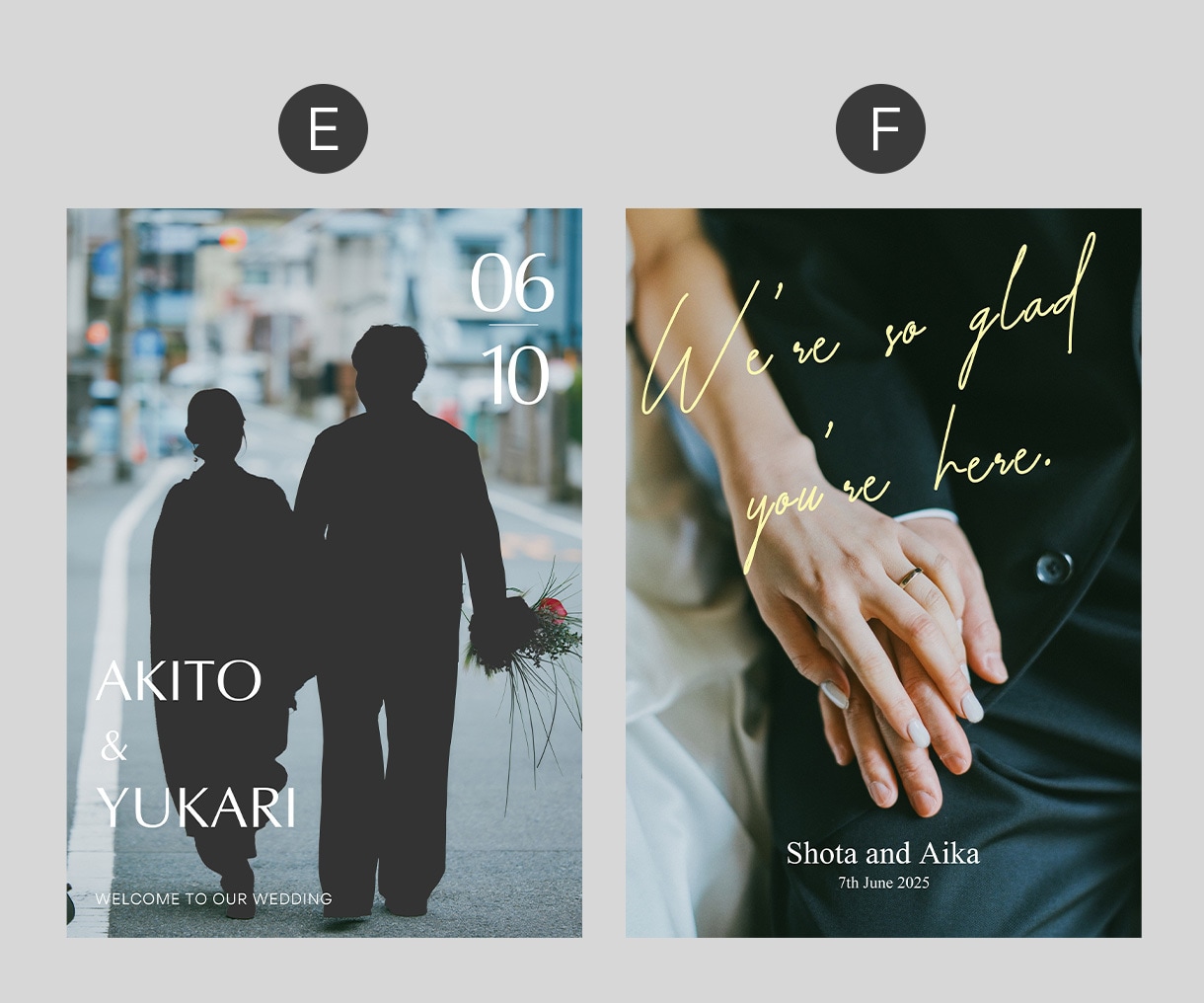 おしゃれな結婚式のウェルカムボードを作成します ファッション系WEBデザイナーが作る、雑誌の表紙のような1枚 イメージ4
