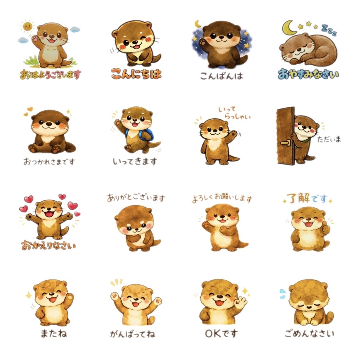 ゆるかわLINEスタンプ作ります！初心者OKます オリジナルのLINEスタンプを作成いたします イメージ5