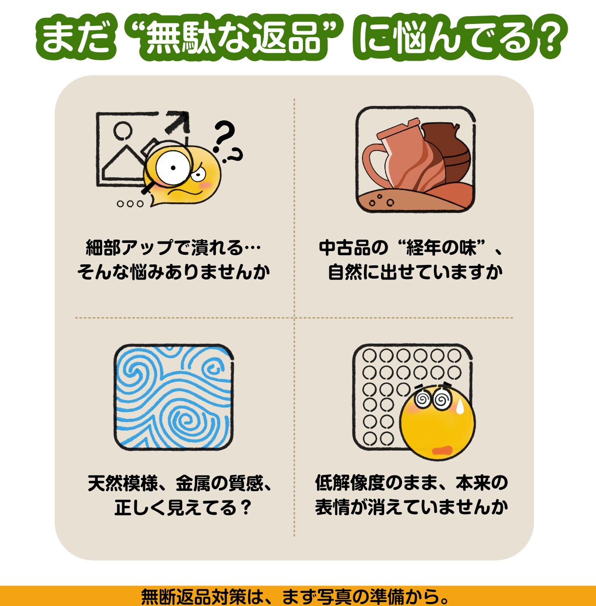 写真の部分高精細化・手作業による修復します AI任せにしない・返品率を下げるために（1枚） イメージ2