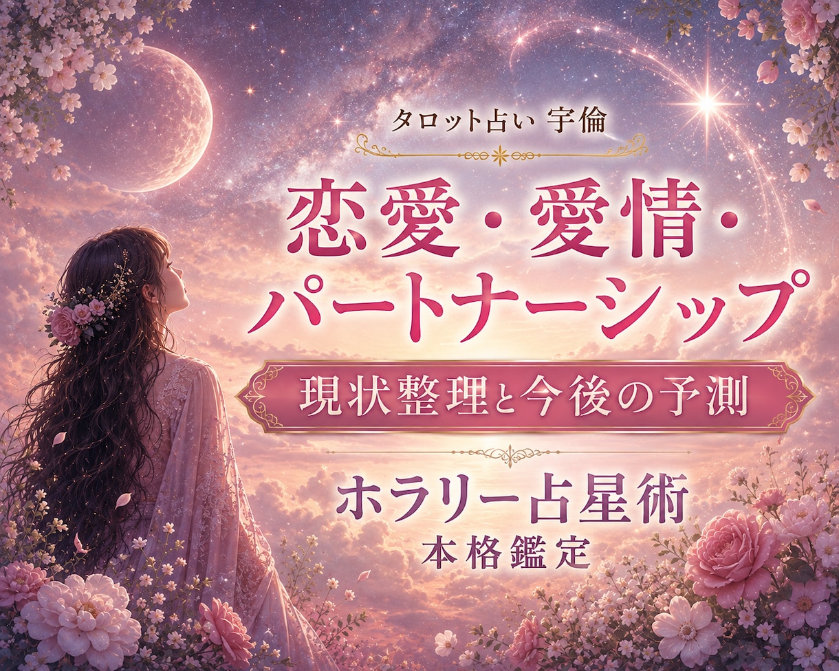 恋愛やパートナーシップをホラリー占星術で占います 現状診断から未来予測まではっきりした占断と現実的アドバイス イメージ1