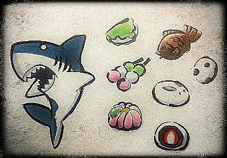ワンポイントの和風イラスト、似顔絵承ります ちびキャラ化似顔絵、承ります。 イメージ5