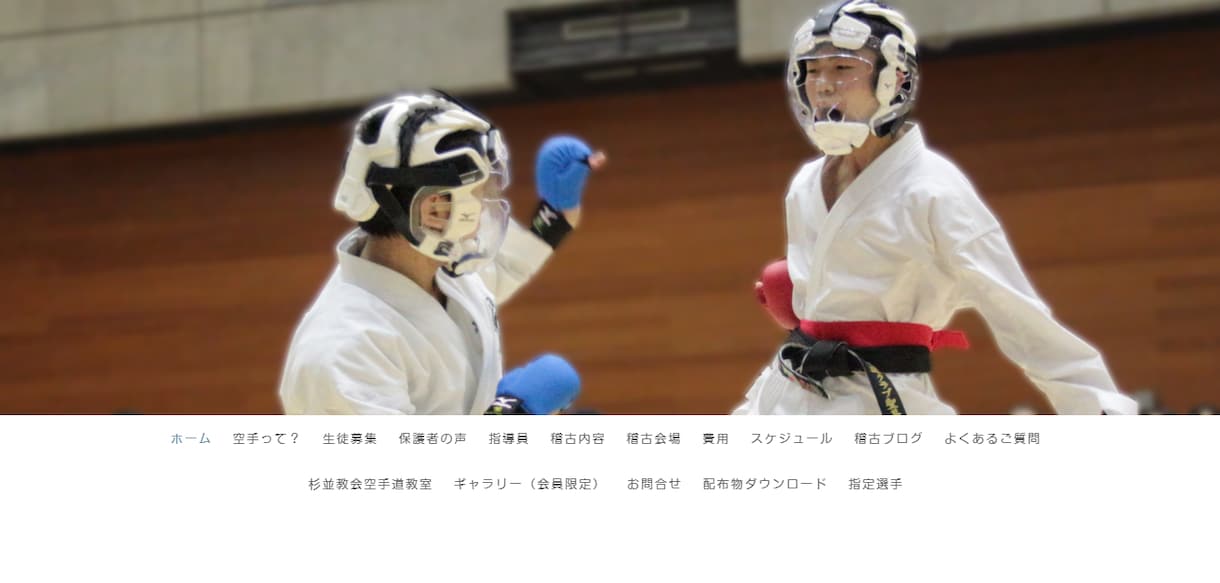 1万円で空手教室の高品質HPを作成します お教室・学習塾に特化したHP作成してきたプロがお作りします。 イメージ1