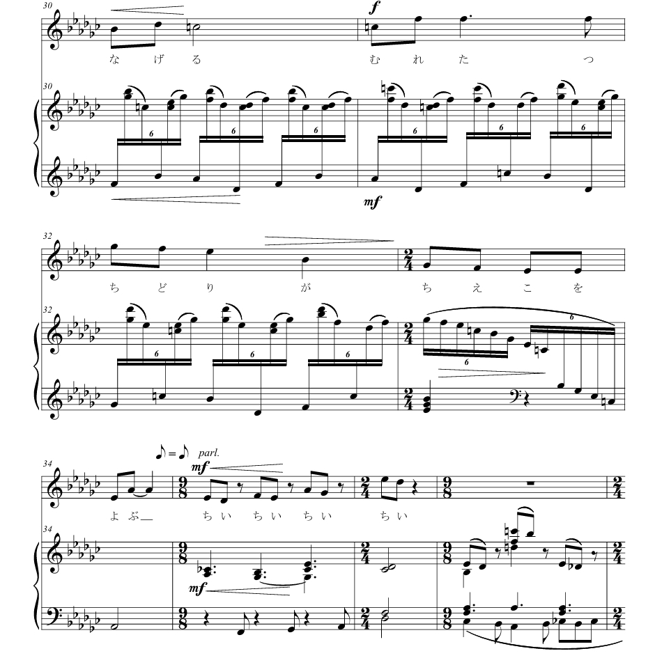 移調楽譜を作成します 移調して演奏しやすい楽譜に致します。 イメージ4