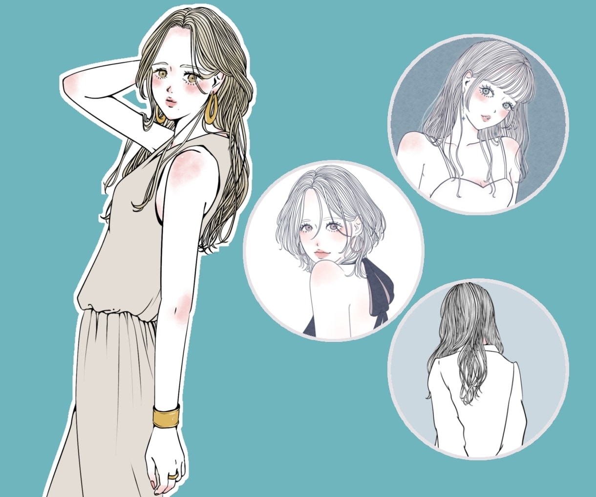 お写真からイラストアイコン作成いたします お洒落なイラストをアイコンにしませんか？ イメージ2