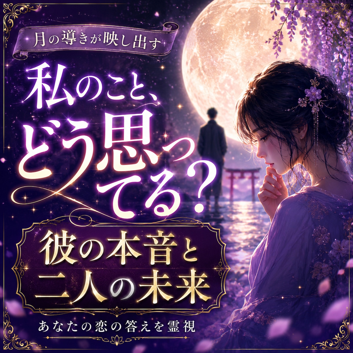 彼の本音と二人の未来を深く読み解き霊視します 復縁・片想い・婚外愛・恋の行方と未来を視抜きます イメージ1