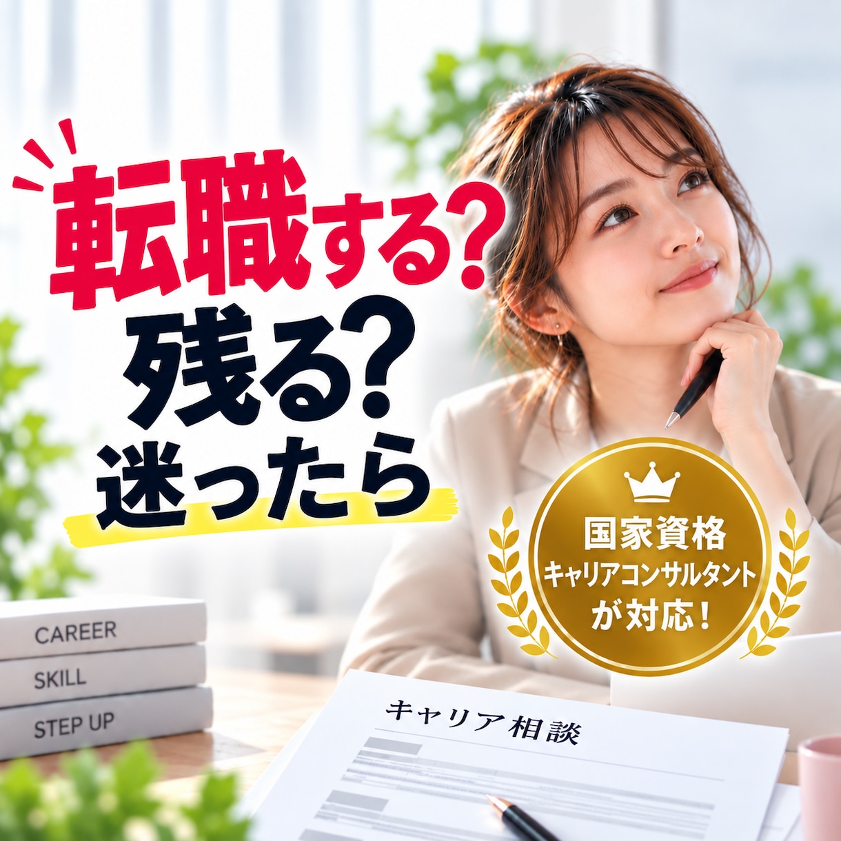 転職の悩みを整理し次の一歩を考えます キャリア資格を活かし転職の迷いに寄り添います イメージ1