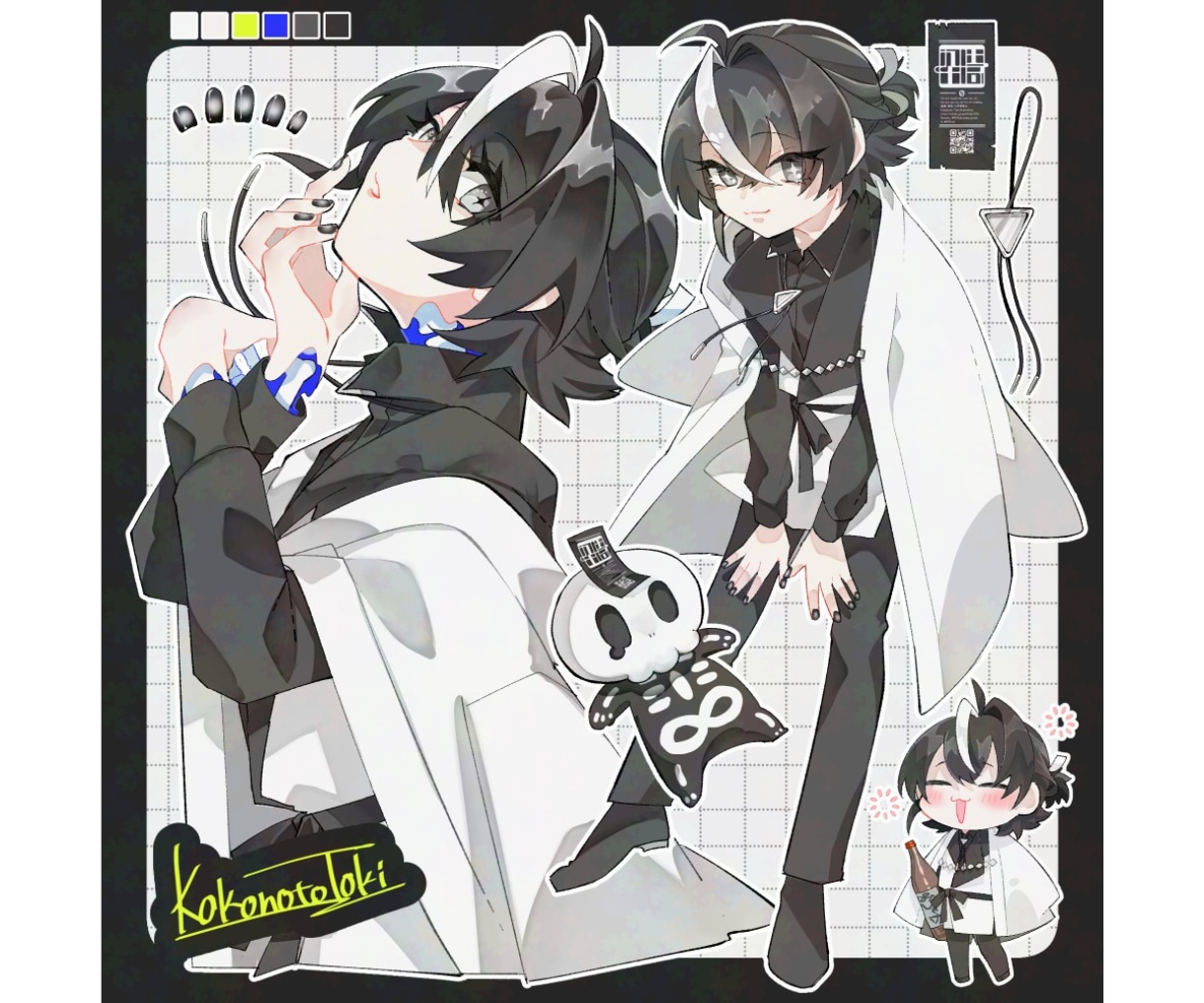 宝箱みたいな可愛い詰め込みイラスト制作します うちの子自慢、キャラクター紹介にも使える！ イメージ1