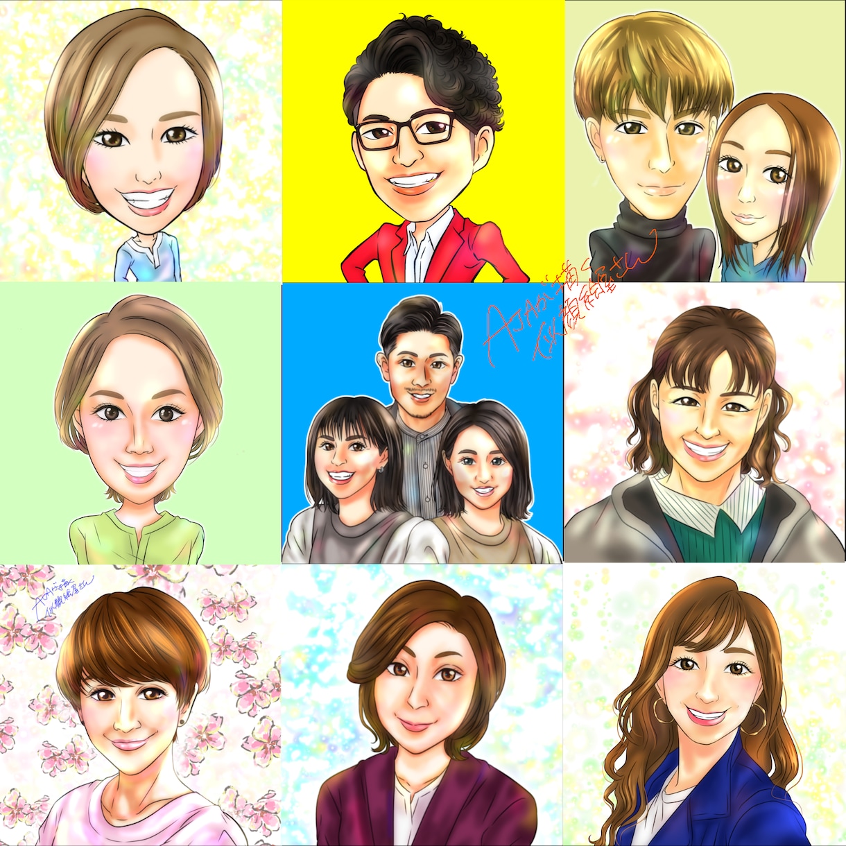 SNSのアイコンに！リアルシンプルな似顔絵描きます 水彩風、漫画風など人気のデジタル画！ビジネス、プレゼントに イメージ5
