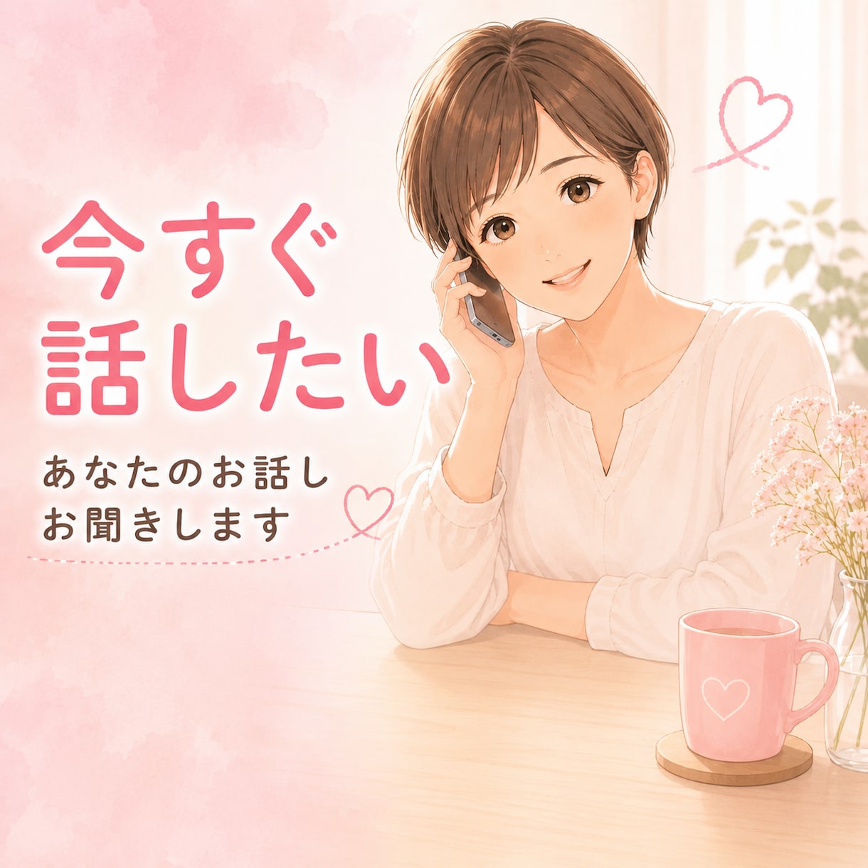 今すぐ話したい事聞きます こんな事誰にも言えないけど言いたい！些細な事、愚痴聞きますよ イメージ1