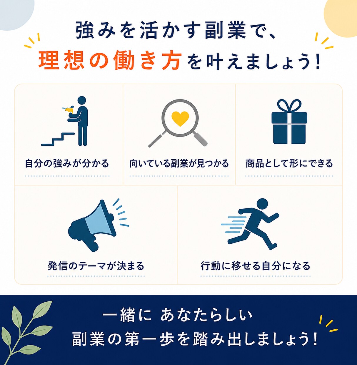 副業初心者向け｜あなたの強みを整理します 強みを整理して次の一歩を見つけます イメージ10