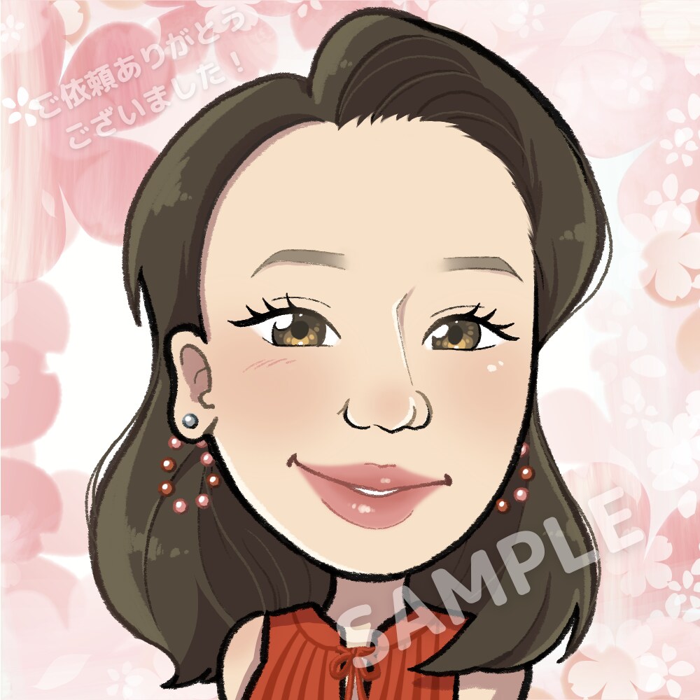 プロ似顔絵師が〈ポップかわいい〉アイコン描きます TV番組で採用実績有！SNS、名刺、HP用デフォルメイラスト イメージ4