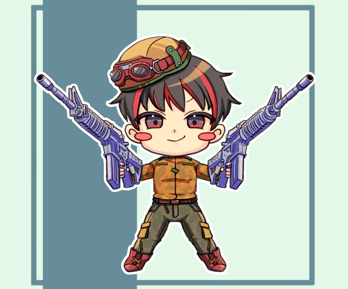 デフォルメイラスト(SD)描きます 武器･アクションポーズ対応！商用利用OK！ イメージ6