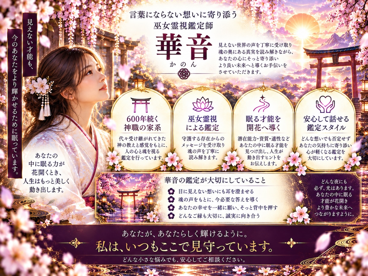 あなたの潜在能力・眠る才能を霊視します 才能・強み・使命｜本来の力を開花へ導く イメージ5