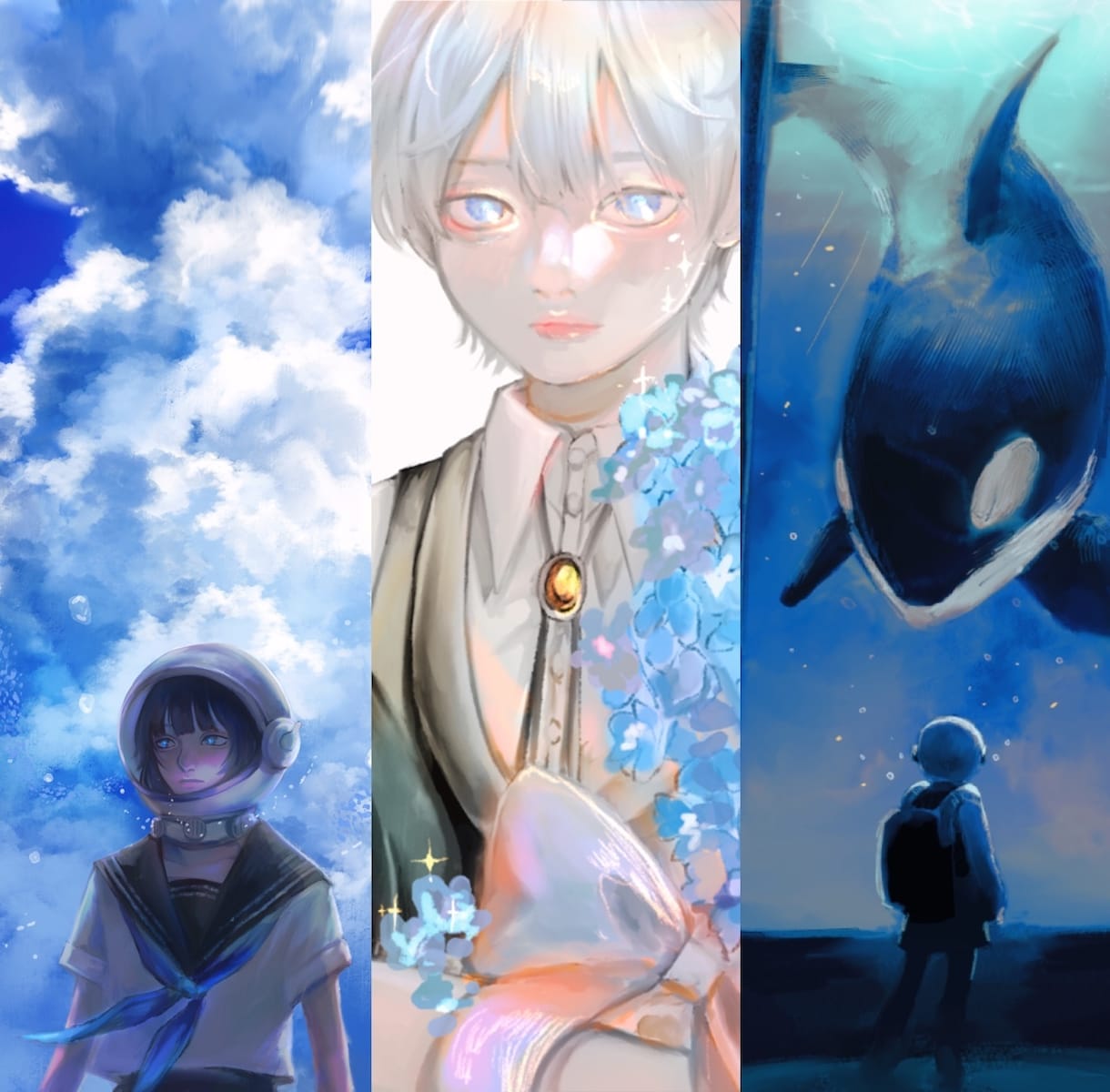 繊細なタッチで目を引くイラスト制作します 1枚絵/立ち絵/サムネ/アイコン/SNS用イラストetc. イメージ1