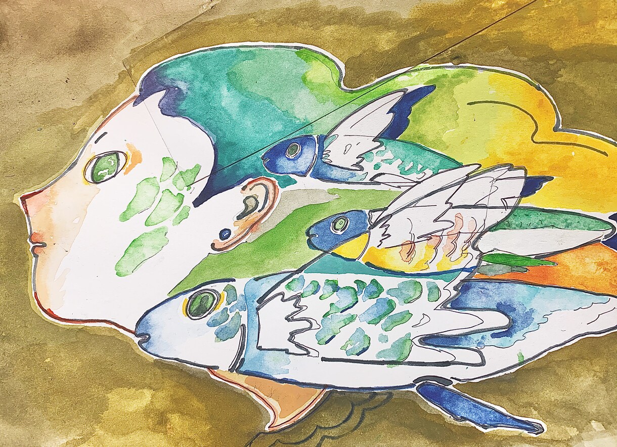 アナログならではの柔らかな魅力ある作品を提供します 絵の具の滲みや手描きの筆跡を活かした温かい作風が得意です。 イメージ5
