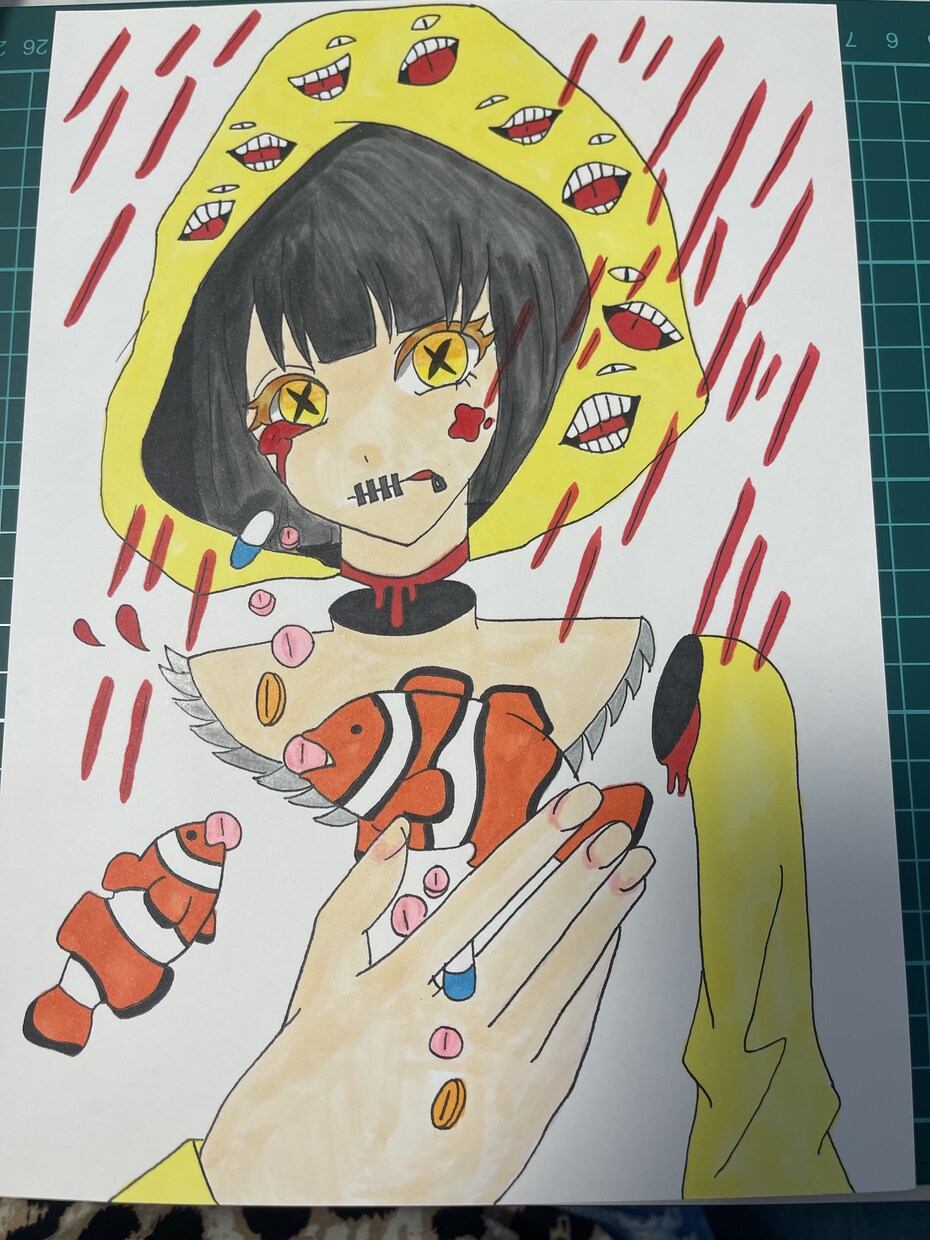 自己を表現した作品を作成します 休職中の思考回路を表現しまさした。 イメージ1