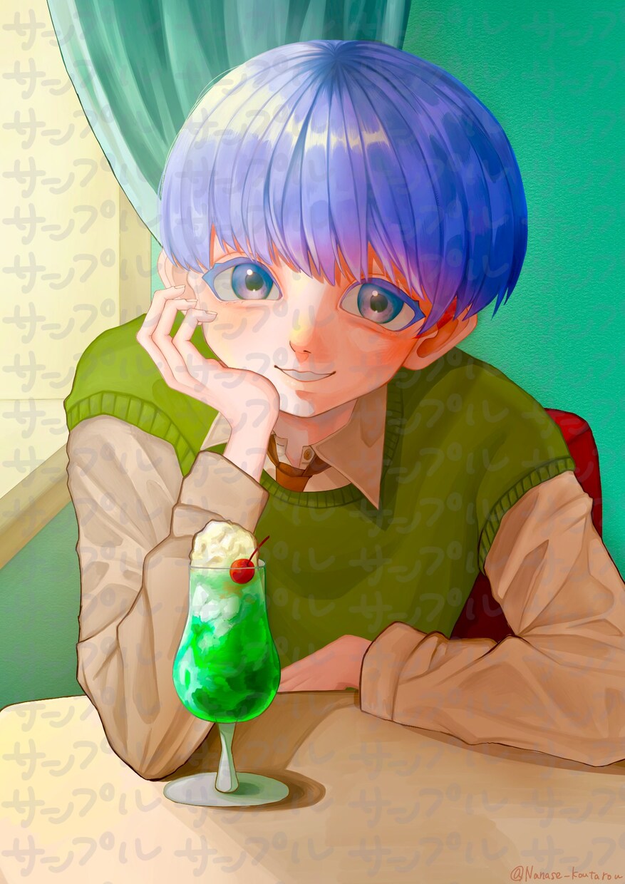 彩度高め・病みかわいい個性派SNSアイコン描きます 相談のみ可能！お気軽にDMにてご相談ください イメージ6