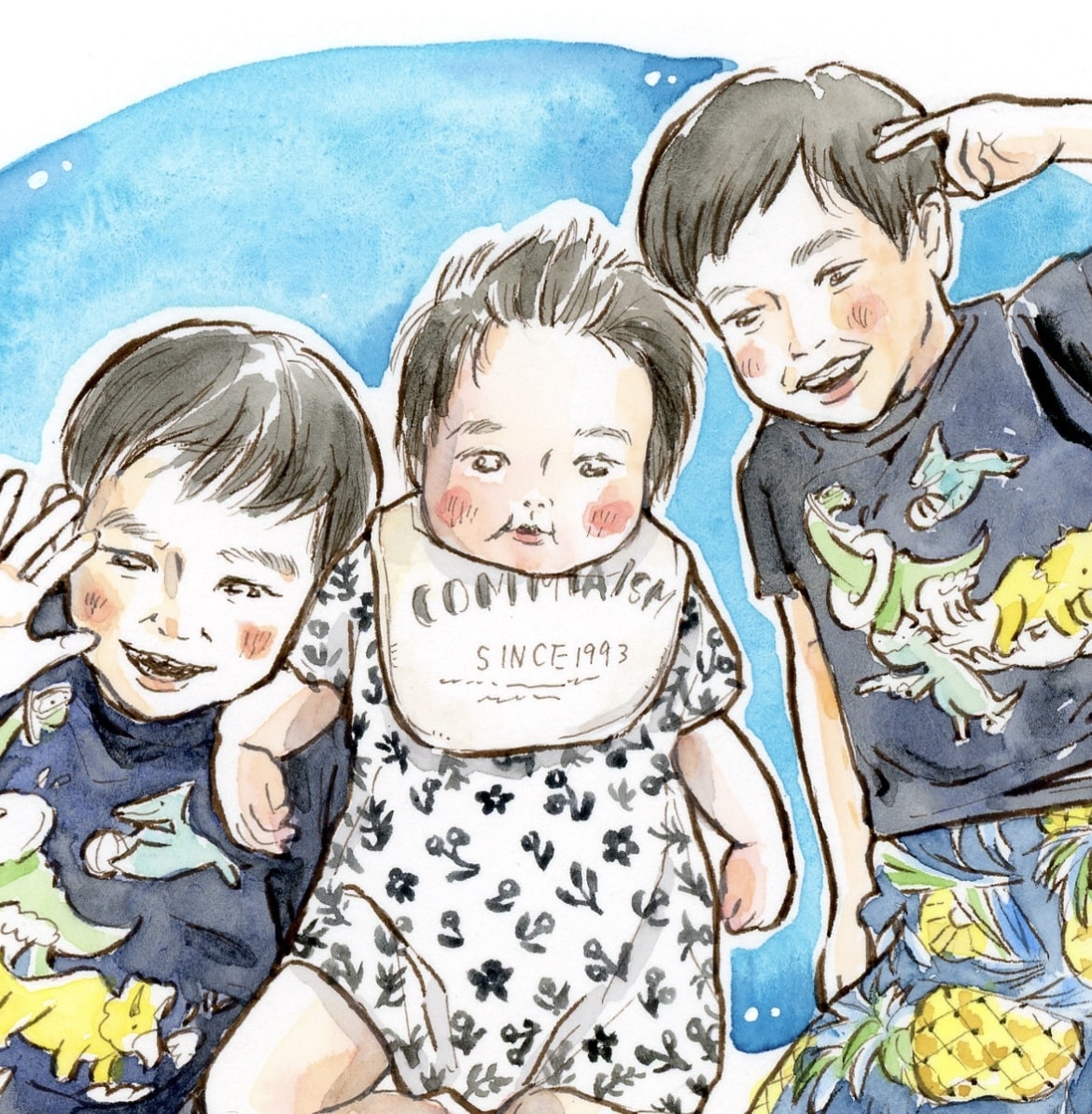 誇張しないナチュラルタッチ＊水彩にがおえ描きます ナチュラルタッチなイラスト♪贈り物やおうちのインテリアに。 イメージ4