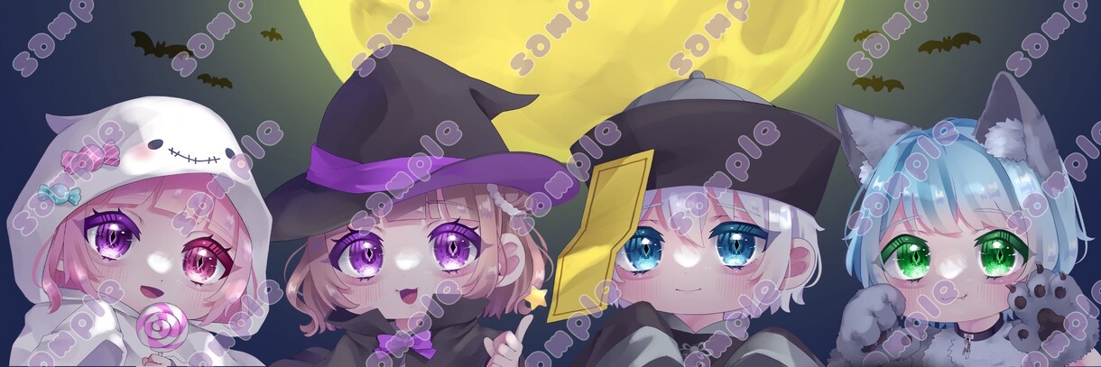 ハロウィンの量産イラスト描きます ハロウィンのためにかわいいイラストを用意してみませんか？ イメージ6