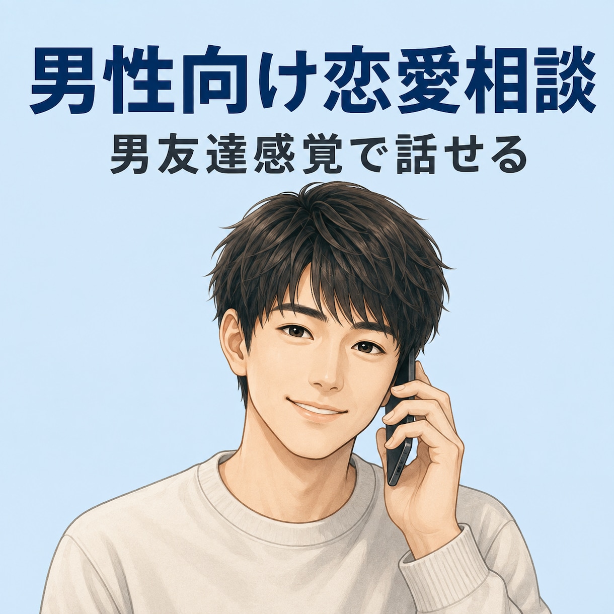 男性の恋愛相談、男友達感覚で聞きます 恋愛に自信がなくても大丈夫。一緒に次の一歩を考えます。 イメージ1