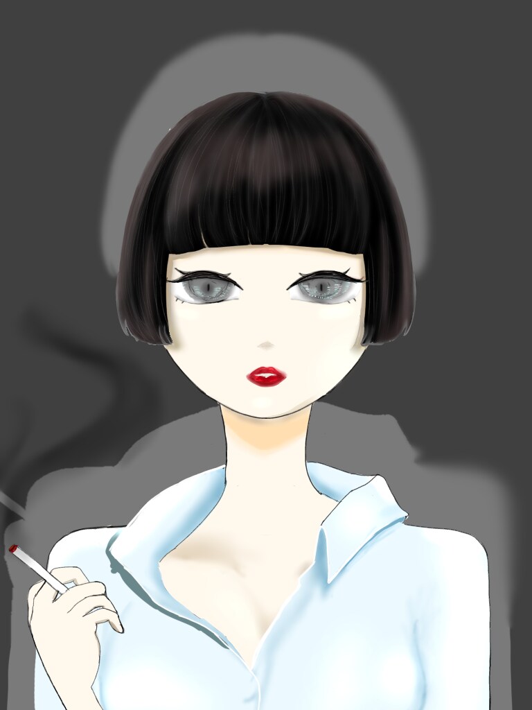 透明感のある女の子・SNSアイコンを制作します 透明感のあるレトロな女の子のイラストを制作します イメージ3