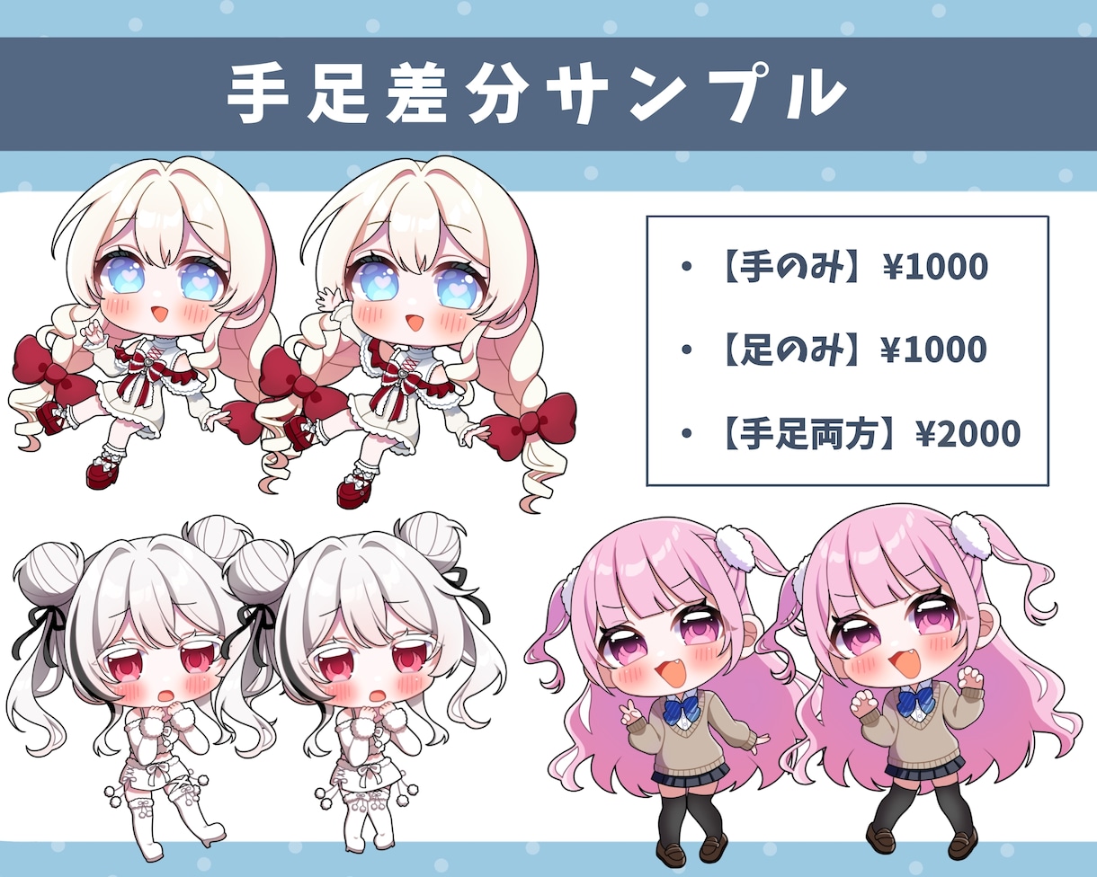 はやくて可愛い！ミニキャラお描きします 表情豊かなデフォルメイラスト♪アイコンなどにいかがですか？ イメージ4