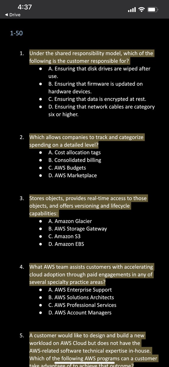 AWSクラウドプラクティショナー模擬問題提供します AWS試験を受ける人にピッタリ！200問+回答充実 イメージ1