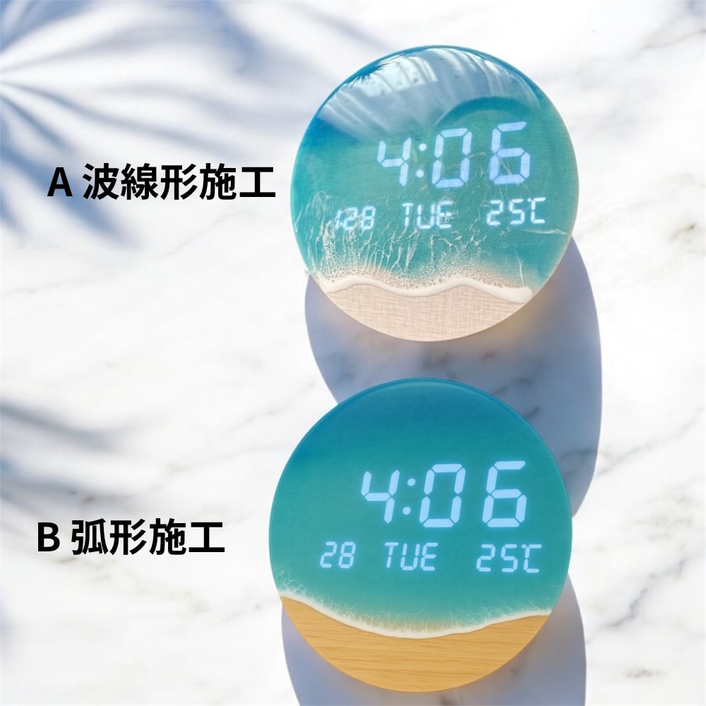 海モチーフのデジタル時計製作します 時間を見るたびに癒しのひと時をお届けします イメージ3