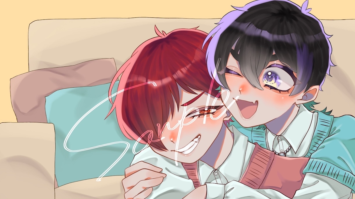 目が印象的なイラストをお描きします 表情や顔が印象的なイラストをおかきします！ イメージ5