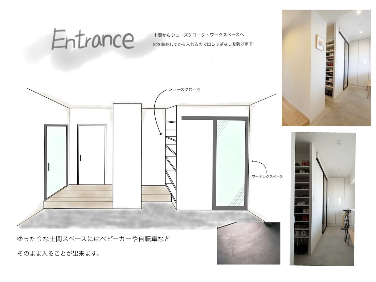 戸建てマンション間取り図手書き風にトレースします おしゃれなタッチでやわらかい雰囲気でわかりやすく★ イメージ2