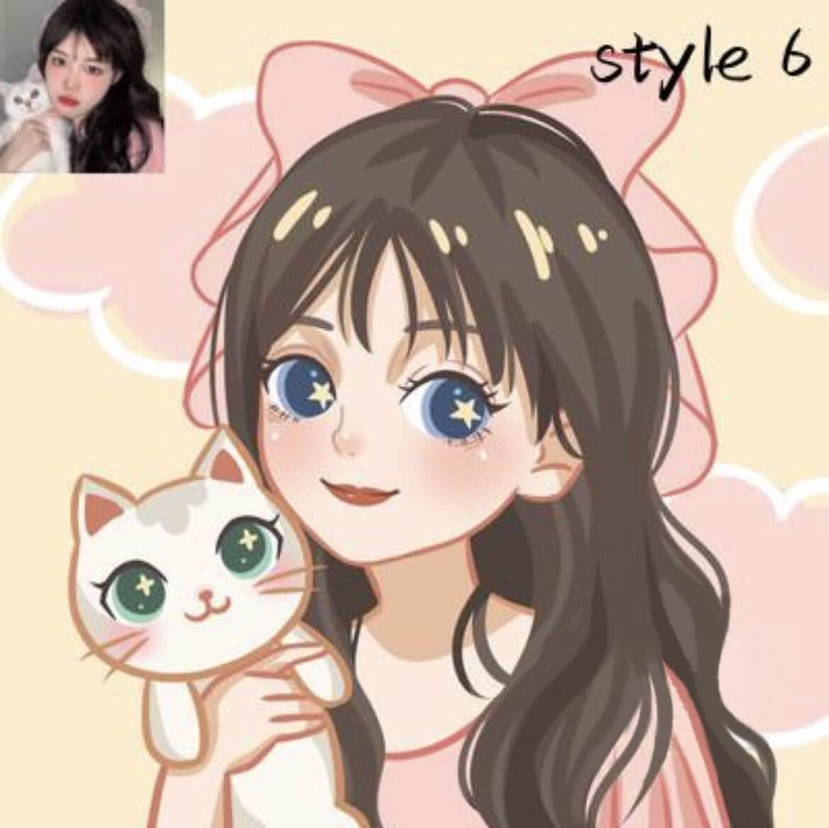 可愛く、ふんわりミニキャラ　似顔絵を描きます ７種類のテイストあります！ウェルカムボード用可 イメージ7