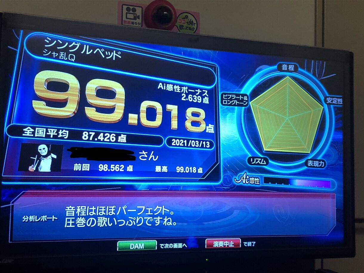 カラオケ(DAM)で高得点が取れる方法教えます 99点を取ったことのある僕が親身になってお教えいたします！ イメージ1