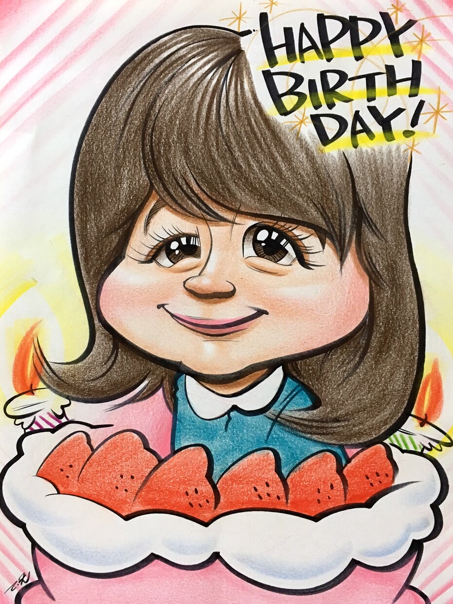 特徴を捉えた似顔絵をお描きします！ます お誕生日プレゼントやウェルカムボード、送別の贈り物にっ！ イメージ3