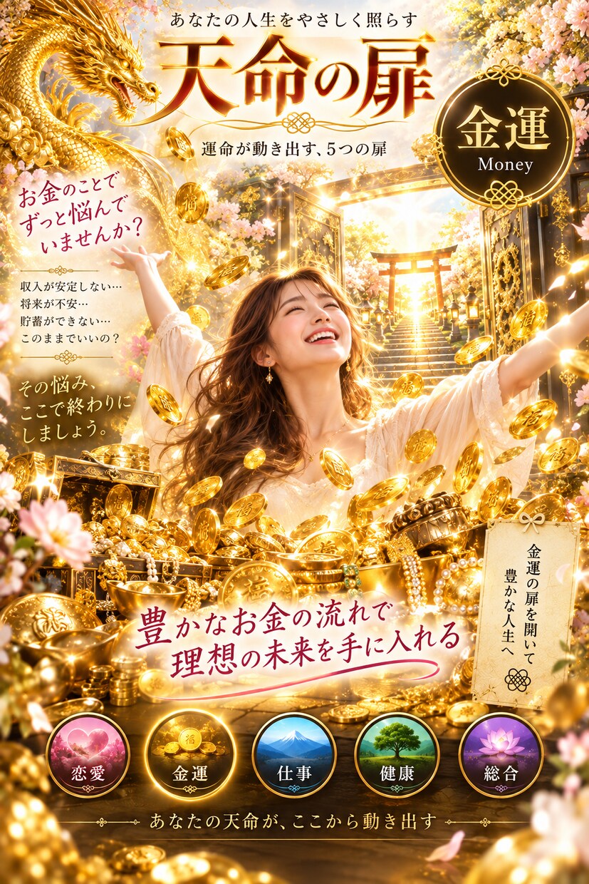 四柱推命でこれから3ヶ月の金運を鑑定します 「使う・守る・動く」のタイミングが分かる3ヶ月金運 イメージ3