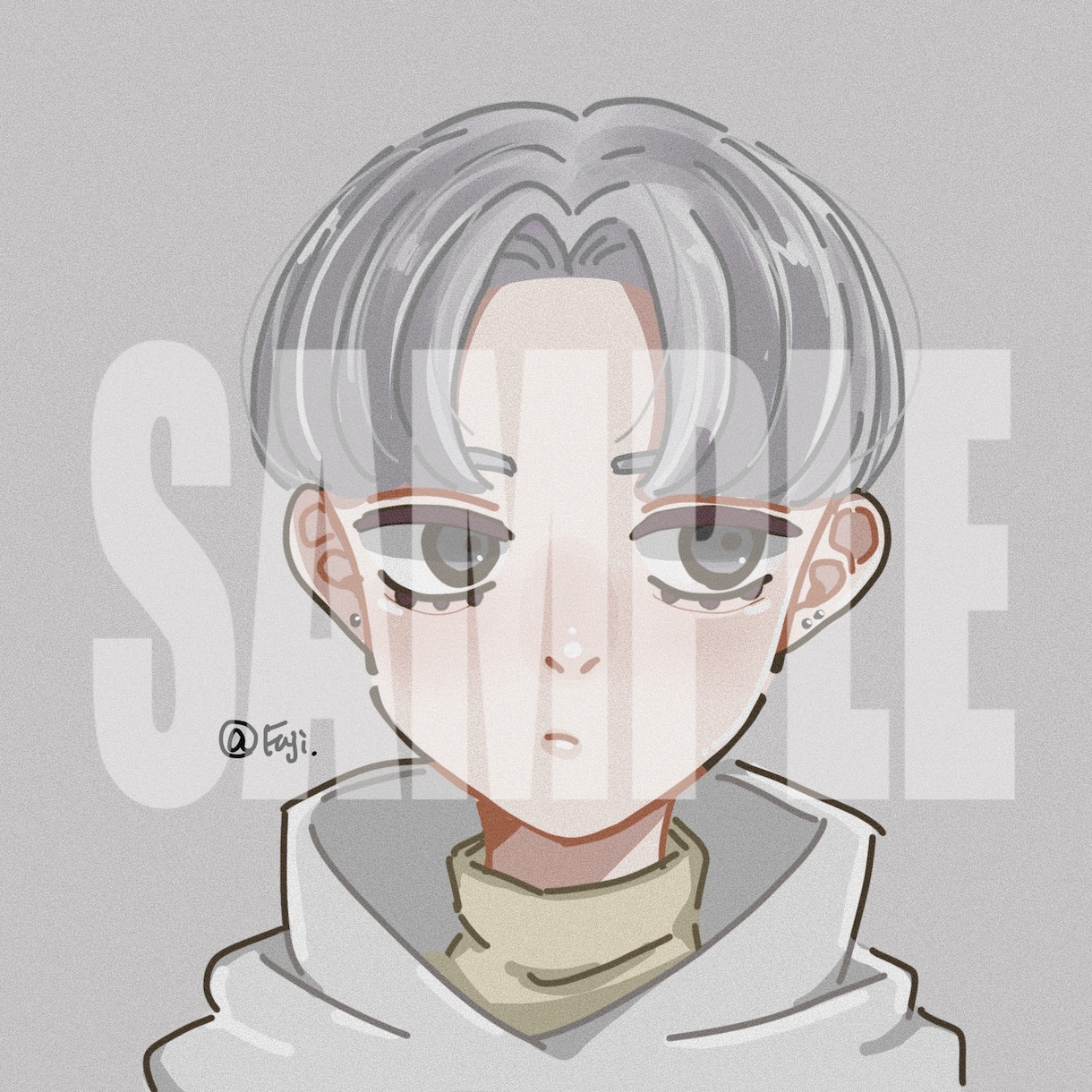 SNSアイコン描きます SNS用のアイコンをゆるくデフォルメ風に描きます！ イメージ3