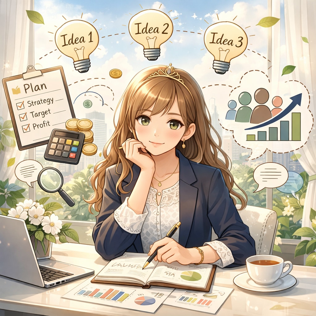 ぼんやり構想を“お金を生む形”に整理します 思いつきを、実行できるビジネス案へ。 イメージ1