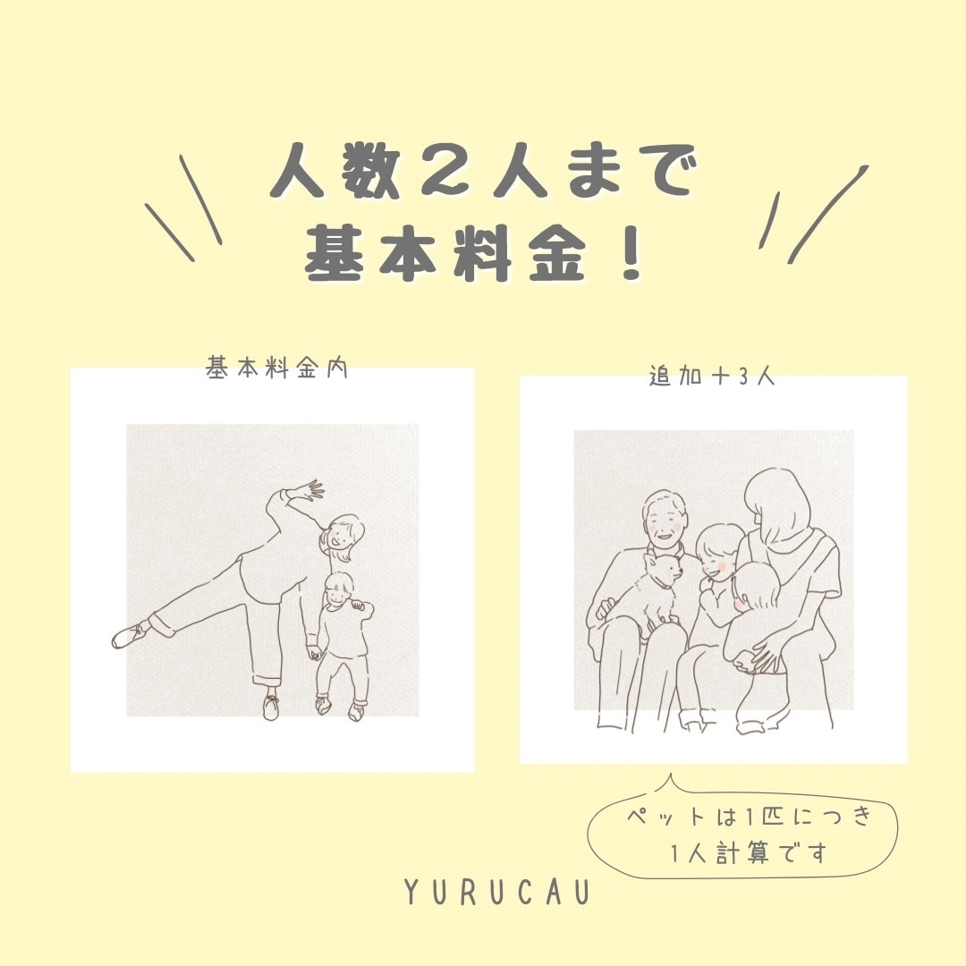 大人かわいい♩写真からシンプルイラスト描きます ナチュラル可愛いおしゃれ線画♡選べる色で個性を イメージ2