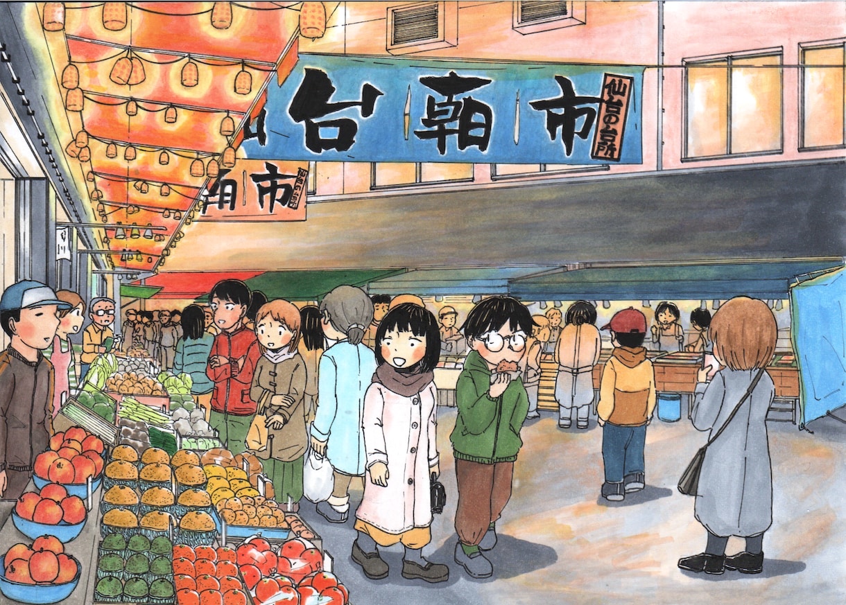 商用利用◎観光・地域PR向け風景イラスト制作します 地域の魅力、空気感を丁寧に可視化します イメージ7